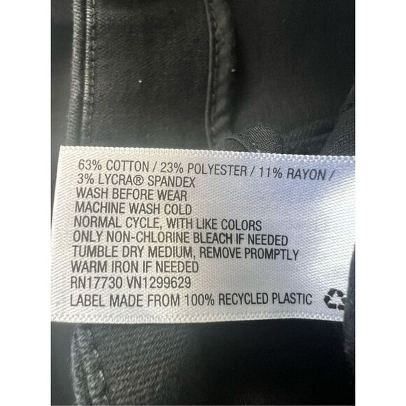 Wild Fable Black Zippered Back Denim Mini Skirt Size 4 - Picture 5 of 6